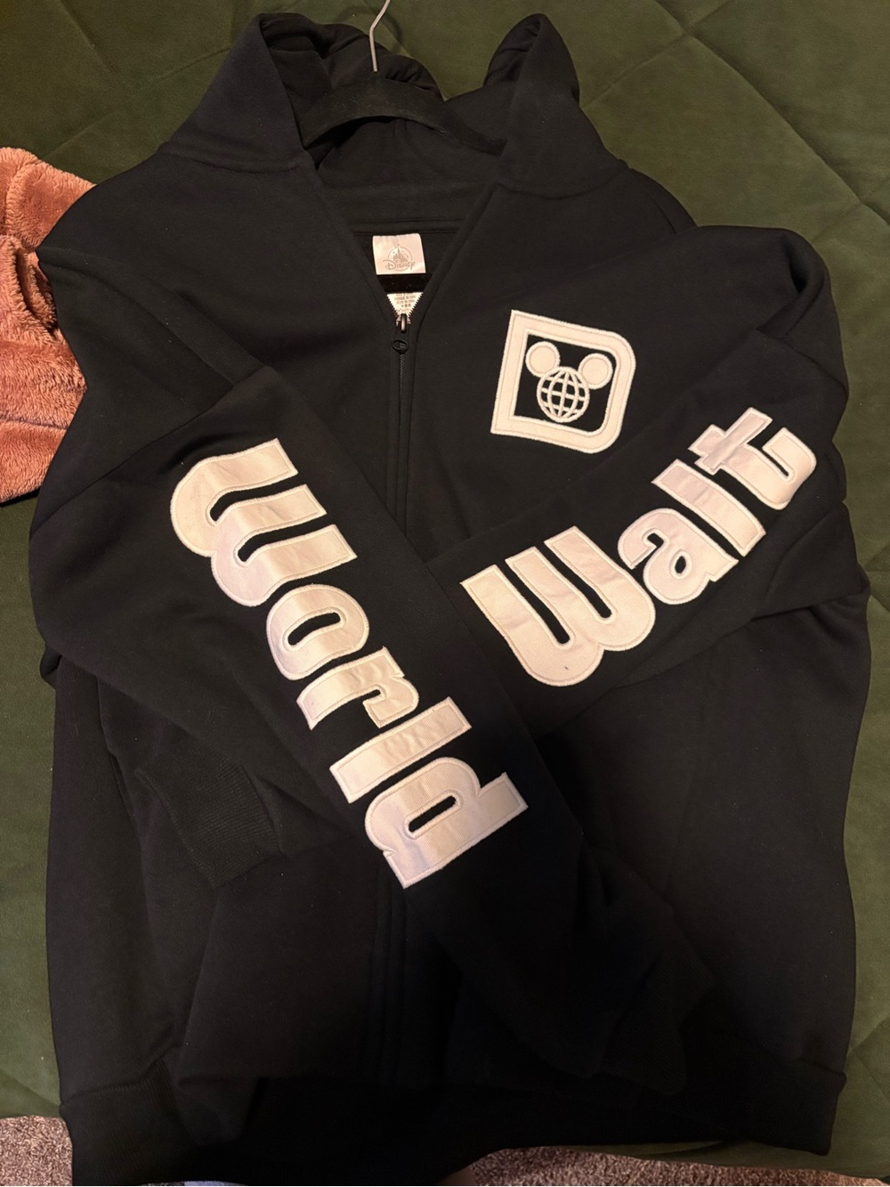 Walt Disney World Black Zip Up Jacket
